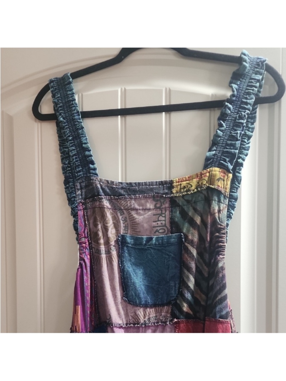 NWOT Kathmandu Boho Patchwork Wide Leg Jumpsuit - Multicolor OS - Picture 3 of 7